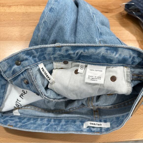 GRLFRND Karolina Frayed High Rise Feel Right Jeans 29 NWT classic preppy - Picture 11 of 12